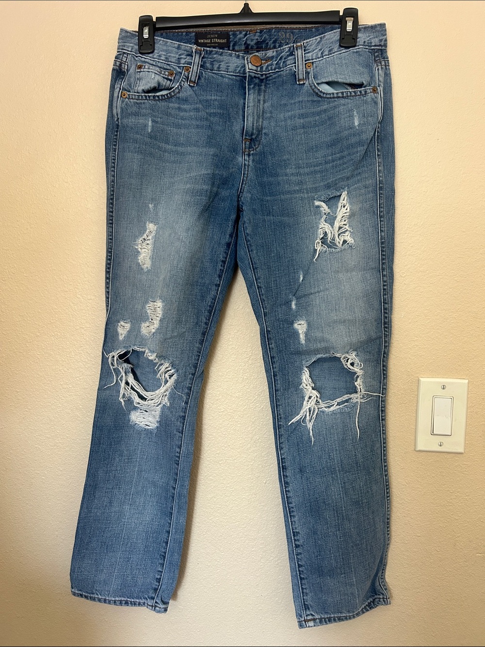 J. Crew Light Blue Vintage Straight Jeans